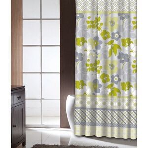 Famous Home Lindsey Lime Shower Curtain